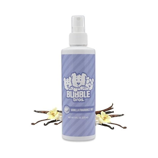 Bubble Bros. Fragrance Mist Pet Grooming Cologne, 8 oz - Natural, Professional Groomer Grade, Perfume Deodorant for Dogs and Cats, Long Lasting, Deodorizing (Vanilla)