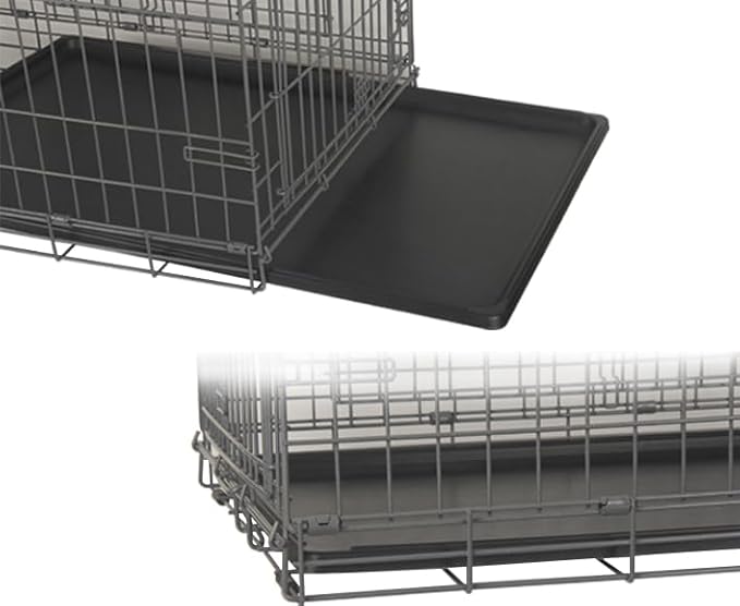 Durable Dog Kennel Tray ChewProof Replacement 45.1" - Easy Clean Super Composite Pan for Metal Cage - Tough Floor Liner for Pet Kennel Crates