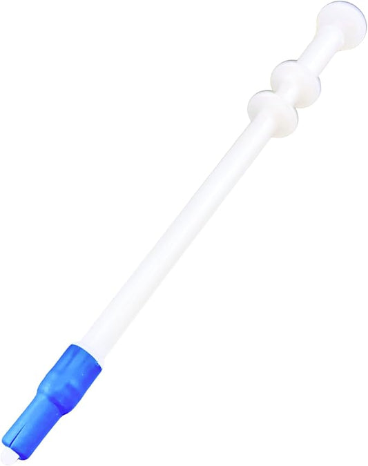 Pill Shooter for Dogs and Cats (4-PACK) – Soft Tip Pet Piller for Easy Medication Delivery | Pill Gun Dispenser Tool for Small or Large Pets | Upgraded H- Bar Design Reusable Syringe Device – Blue