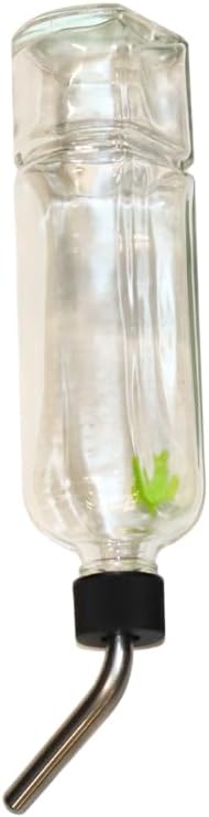 Lixit® Chew Proof Flat Sided Water Bottles for Rabbits, Ferrets, Rats, Birds, Hamsters, Guinea Pigs, Chinchillas Gerbils and Other Small Animals - Made in USA (Clear, 12 Ounce)
