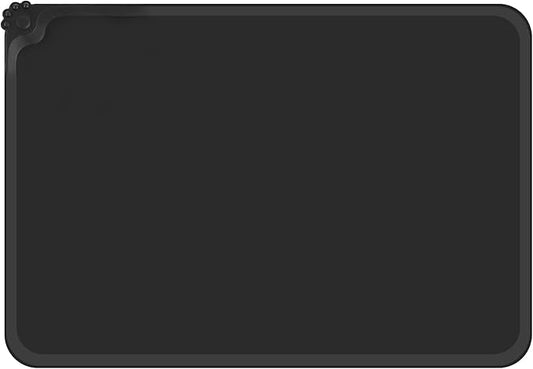 SUNLAND Silicone Pet Feeding Mats for Food and Water Pet Placemat for Dog and Cat Waterproof Non-Slip Feeding Bowl Mat Raised Edge Prevents Residue from Spilling onto The Floor Pets Accessories