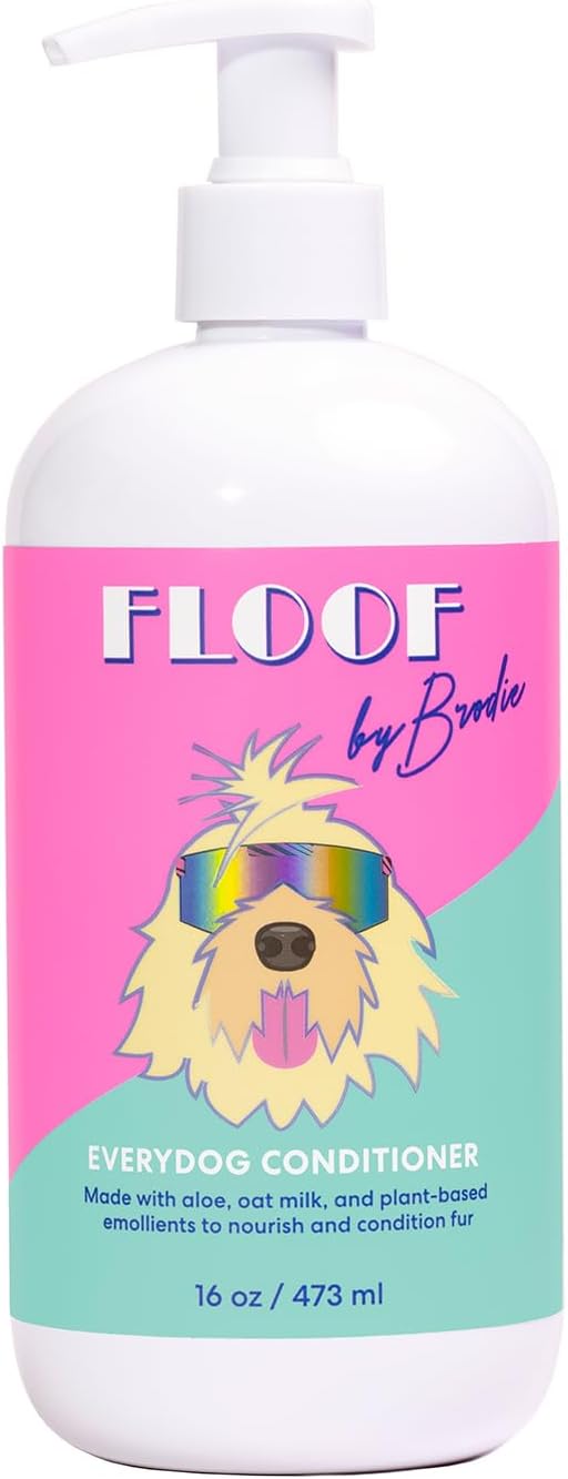 Floof by Brodie - Everydog Bathtime Duo - Gentle Dog Shampoo and Conditioner for All Coat Types - 16 oz - Pack of Two