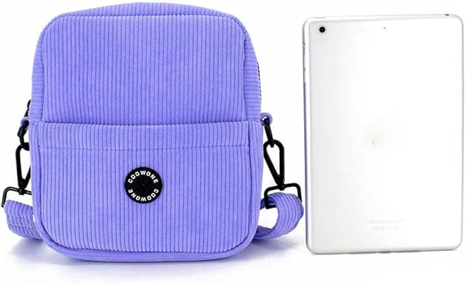 COOWONE Dog Treat Pouch,Velvet Dog Training Pouch Bag Built-in Poop Bag Dispenser | Large Capacity Pet Treat Training Bag for Treats, Kibbles, Pet Toys (lightpurple)
