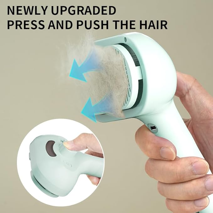 Pet Grooming Brush for Dogs and Cats, Pet Spray Massage Cleaning Tool, Hair Removal Comb, Professional Pets Care Accessory for Long or Short Haired Cats Hair Brush (White)