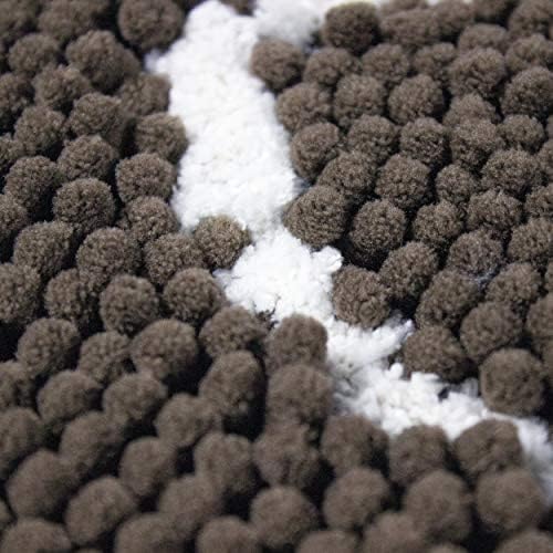 My Doggy Place Microfiber Dog Mat for Muddy Paws, 31" x 20" Ash With Paw Print - Absorbent Quick-Drying Paw Cleaning, Washer and Dryer Safe - Non-Slip Rubber Backed Pet Mat, Medium