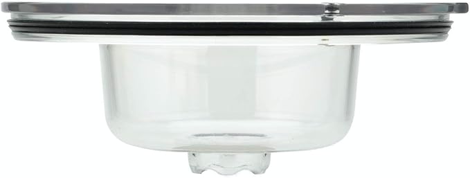 Slopper Stopper Dripless Water Bowl - Tritan Plastic Bowl Unit - for Multiple Small Breed Dogs & Cats 0-20 Lbs, 9.84” Dia, 1 Gallon Capacity