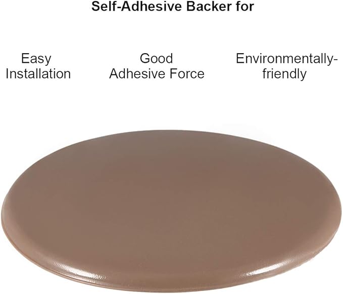 uxcell 80mm Wall Protectors Self Adhesive Door Handle Bumper Guard Stopper Silicone Stop Brown 2pcs