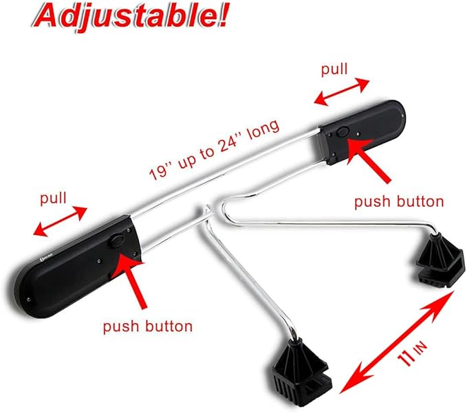 Zento Deals Chrome Car Seat Coat Rack Hanger - 11in to fit onto Most headrests (Silver 1)
