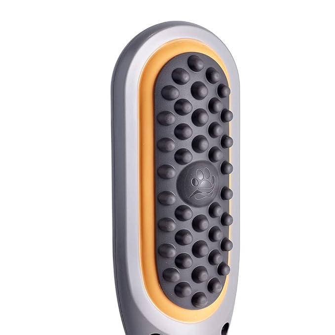Buzz Therapeutic Brush Vibration Pet Massager for Dogs and Cats Designed to Help Soothe Tension, Increase Circulation and Relieve Tight Muscles
