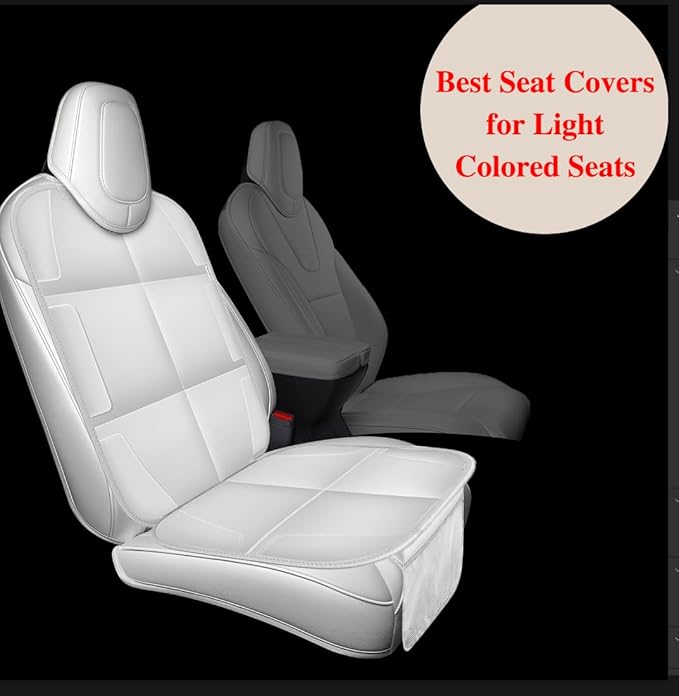 Meolsaek Car Seat Protector for Child Car Seat, Durable 600D Fabric Waterproof Car Seat Cover with Thick Pad Non-Slip Backing (No Imprints)