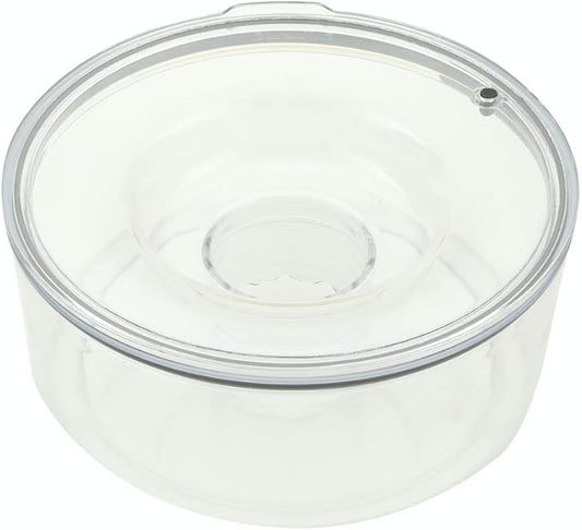 Slopper Stopper Dripless Water Bowl - Tritan Plastic Bowl Unit - for Large Breed Dogs 51-85 Lbs, 9.84” Dia, 1 Gallon Capacity