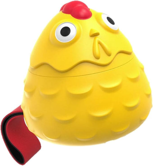 Natural Rubber Squeaky Chicken Dog Toy - Interactive Food Dispensing Chew Toy for Puppy Teething & Dental Health - Durable Rubber Chew Toys for Small Medium Dogs