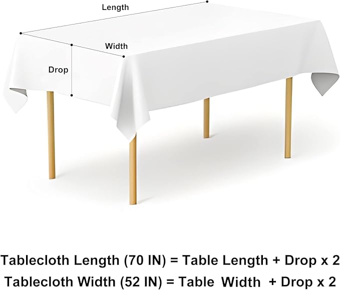 misaya Rectangle Waterproof Vinyl Table Cloth, Wipeable Tablecloth with Flannel Backing, Plastic Table Cover for Dinner, Picnic, Indoor and Outdoor (Butterfly, 52" x 70")