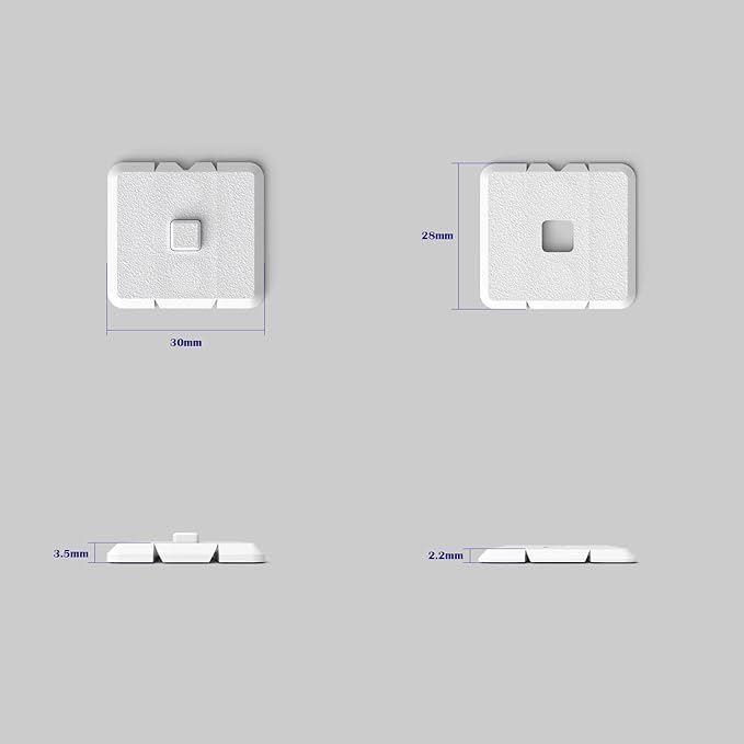 Magnetic Remote Control Holder – Wall-Mounted Organizer for TV, Air Conditioner & Electronic Remotes – Strong Magnetic Grip with Anti-Tilt & Drop Protection – Easy No-Drill Installation (White)