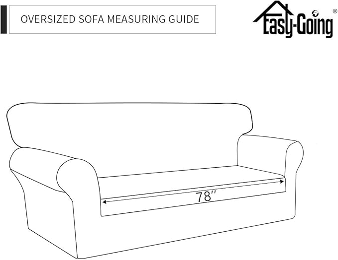 Easy-Going Sofa Slipcover Oversized Sofa Cover Waterproof Couch Cover Furniture Protector Cover Pets Covers Washable Non-Slip Fabric Pets Kids Children Dog (Oversized Sofa, Chocolate)
