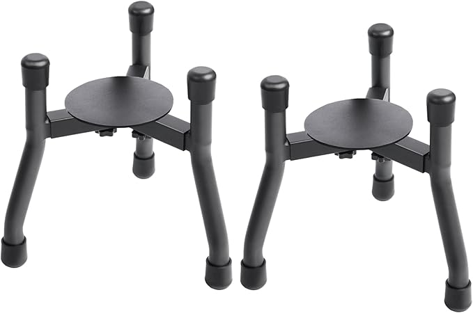 Elevated Dog Bowls [ 2 Pack ], Adjustable Metal Raised Raised Dog Bowl Stand for Medium & Large Dogs, Adjustable Wide 6.3"-10.2",3 Height Adjustment(Bowl Not Included)