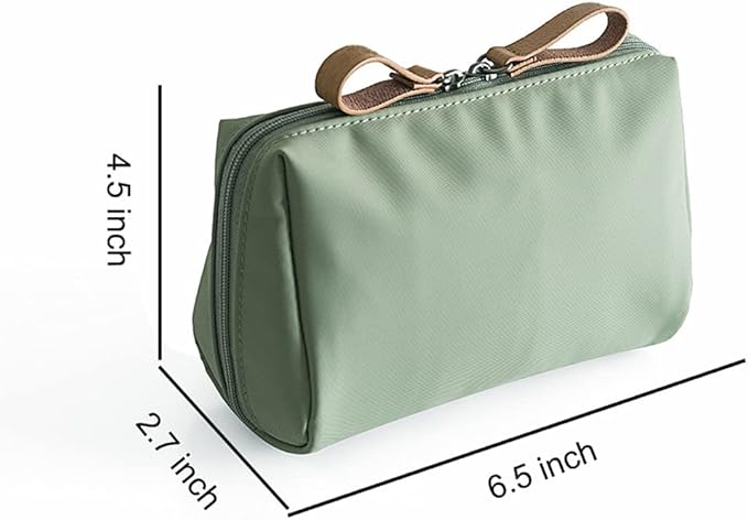 Small Makeup Bag for Purse, Makeup Pouch Small Cosmetic Bag Mini Portable Handbag for Women and Girls (Pink)
