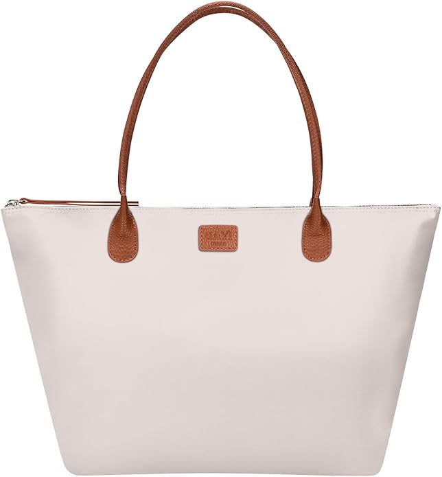 Nylon Tote Bag for Women, Large Foldable Weekend Hobo Purses for Women, Shoulder Tote Handbags with Zipper | Nylon, Large, Foldable, Weekend, Tote, with Zipper