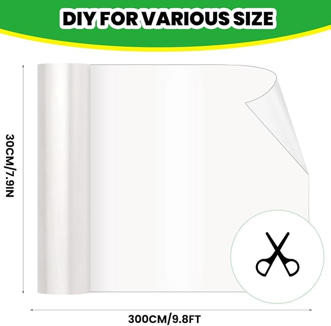Petslucent Cat Scratch Furniture Protector: Cat Anti Scratch Tape - Door Protector from Dog Scratching - Clear Training Self Adhesive Tape for Carpet, Sofa, Couch, Door (118in x 11.8in)