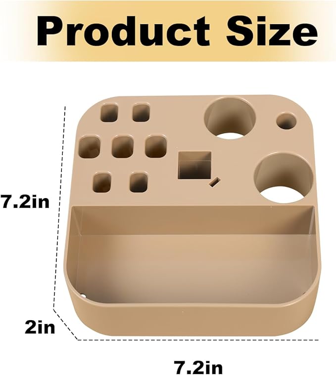 Easy to Install Pet Grooming Arm Organizer with Multi-Compartment Storage - Adjustable Tool and Accessory Holder