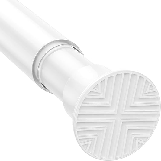 1pack Shower Curtain Rod 30-76 inch White Tension Rod Shower rod Non Slip Adjustable Curtain Rods No Drilling Tension Curtain Rod Shower Rods for Bathroom Windows Closet