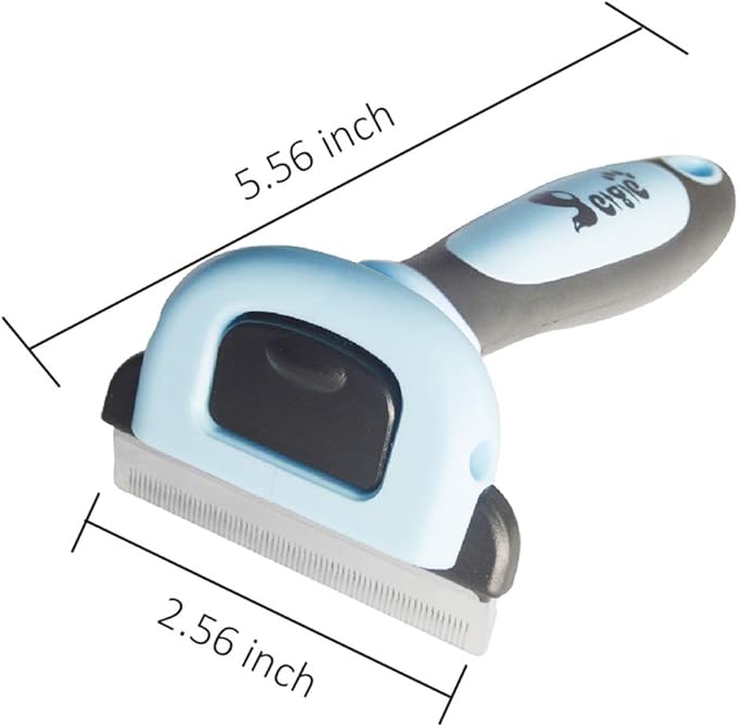 Petgle Cat Brush & Cat Comb for Shedding, 2.5inch Blue - Hair Brush for Long Hair and Short Hair, Pet Grooming Tool for Small to Medium Dogs and Cats, Detangle, Eco Friendly, Weekly Grooming