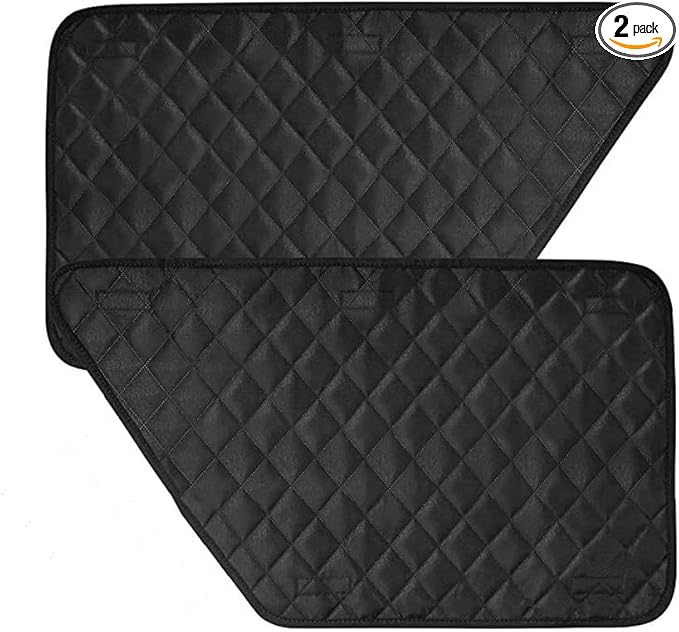 KACEPAR Car Door Covers for Dog Pet, Anti-Scratch Oxford Cloth Car Door Protector, Universal Fit, Black
