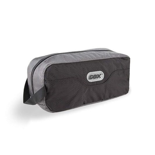 GOX Small Travel Toiletry Bag, Dopp Kit Case For Men, Multifunction Organizer Pouch(Black/Grey)