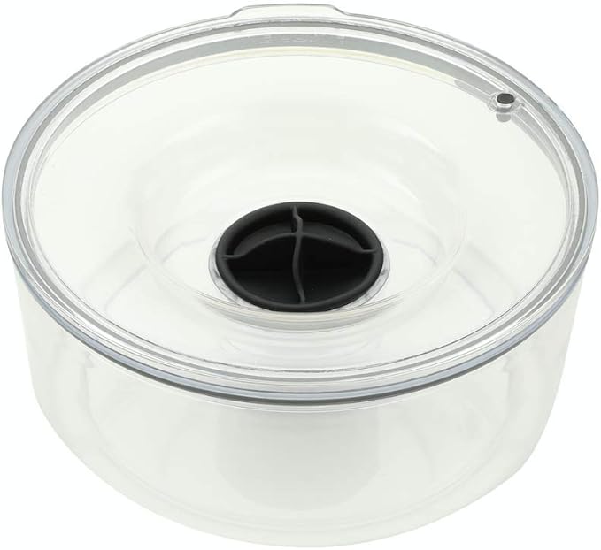 Slopper Stopper Dripless Water Bowl - Tritan Plastic Bowl Unit - for Large Breed Dogs 51-85 Lbs, 9.84” Dia, 1 Gallon Capacity
