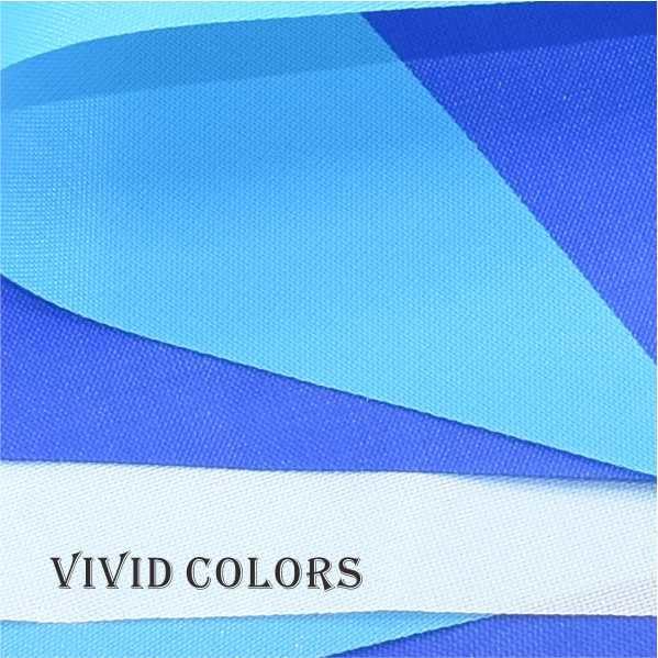 Blue Pennant Banner Garland Bunting Triangle Flag Decorations for Wedding Birthday Baby Shower Graduation Grand Opening 60Pcs