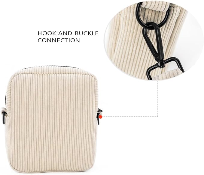 COOWONE Velvet Dog Training Pouch | Large Capacity Pet Treat & Toy Bag with Built-in Poop Bag Dispenser (Beige-white)