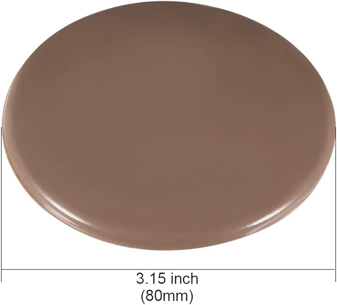 uxcell 80mm Wall Protectors Self Adhesive Door Handle Bumper Guard Stopper Silicone Stop Brown 2pcs