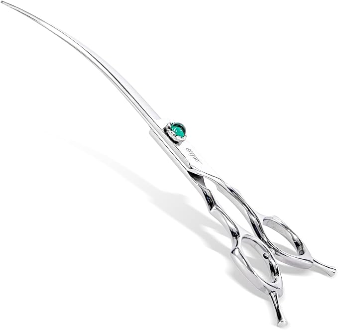 Dog Grooming Curved Scissors 7 inch Professional Pet Shears Made Of Japanese Advanced Stainless Steel Professional Grooming Scissors for Dogs Cats and Other Pets