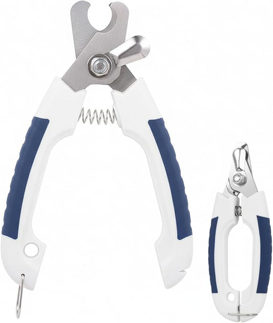 Brooklyn Pet Gear BPG Pet Grooming Tools for Dogs & Cats- Pet Nail Clippers Stainless Steel Nail Trimmer with Safety Guard & Non-Slip Grip