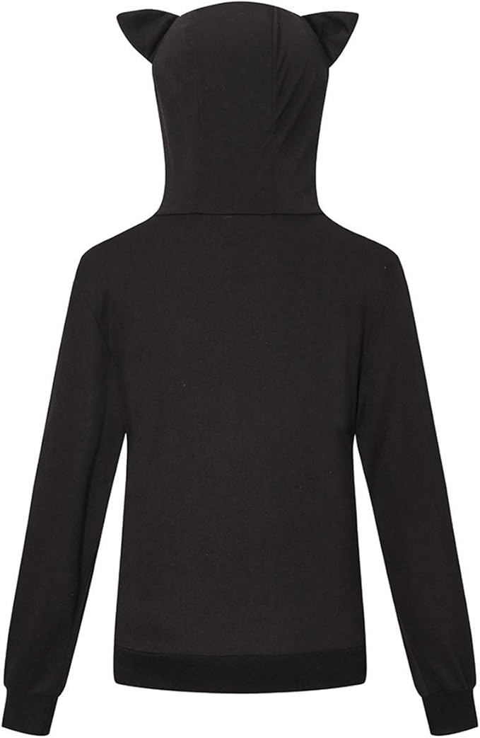 BOMBAXCEIBA Pet Pouch Hoodie Small Pet Carrier,Dog Cat Pouch Hoodie Sweatshirt Kangaroo Pocket Holder, With Ears Women's Fit