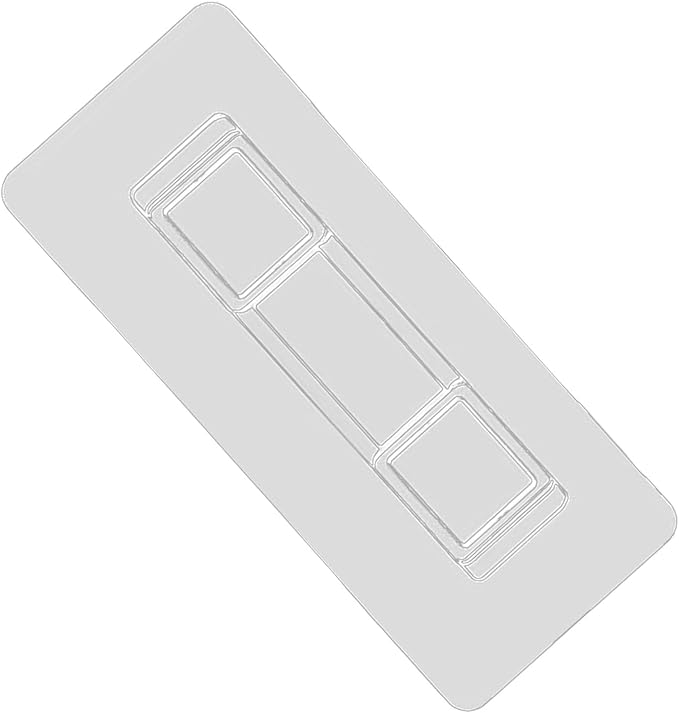 6 PCS Adhesive Toothbrush Holder Wall Mounted Sticky Pads, Strongly Traceless Adhesive Hook, Adhesive Mounted Hooks with No Drilling for 3.7 to 3.9 in Hanging Mouths