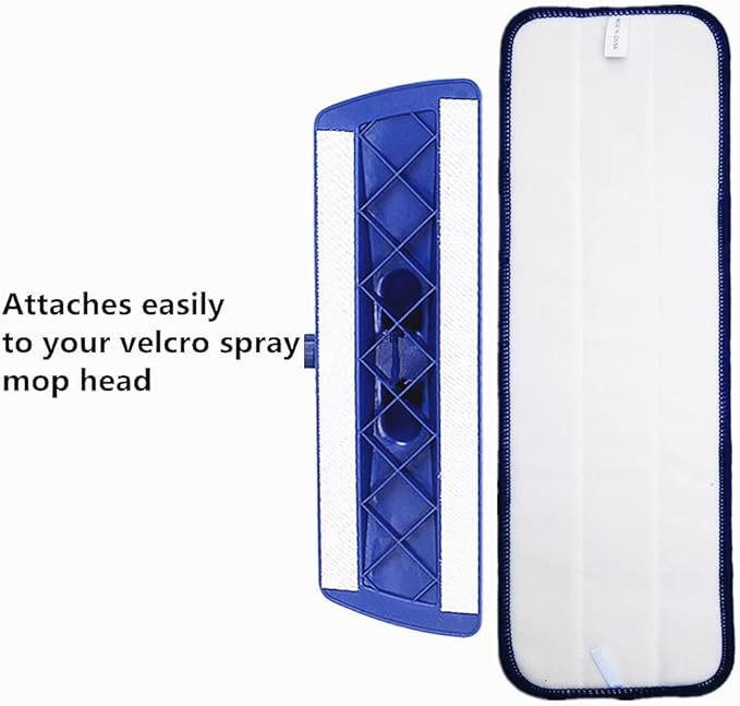 18" Microfiber Mop Replacement Pads for Dry/Wet Mop Floor Cleaning Pad Compatible with Bona Floor Care System (5 Pack)