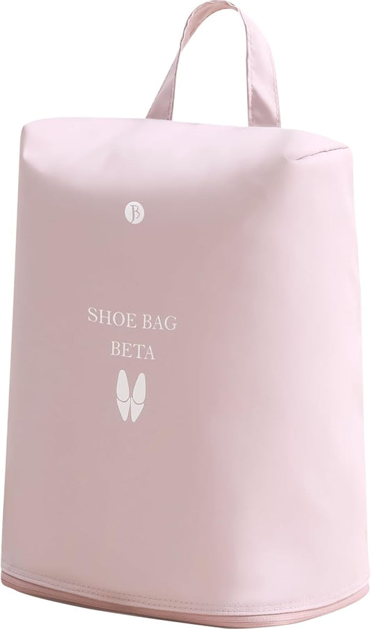 tianzong Shoe Bags for Travel, Water-resistant Shoe Storage Organizer with Zipper for Men and Women (Pink, T400-Beta)
