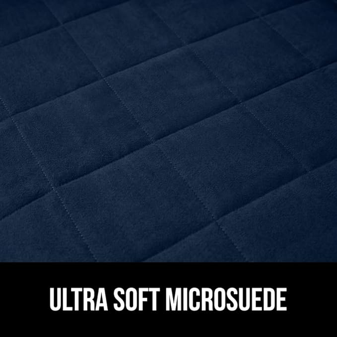 GORILLA GRIP Patented Waterproof Slip-Resistant Oversized 78” Sofa Protector Cover, for Leather or Fabric Couch Cushion, Large Microsuede Furniture Covers Dogs Pets Machine Washable Slipcover, Navy