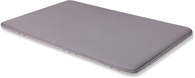 Dog Crate Pad Mat, Waterproof Kennel Cage Mat, Cooling Pet Bed for Small Medium Dogs, Outdoor Pet Bed with High Resilience Foam,Wipe Clean & Easy Rinse, Anti Slip 30 inch Graphite Grey