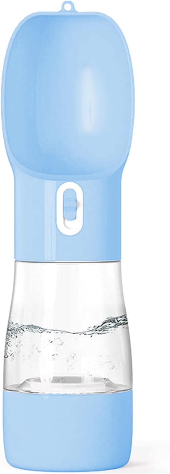 Misthis Portable Dog Water Bottle - Leak Proof Dog Water Dispenser with Bowl & Food Container, Dishwasher Safe Food Grade Plastic for Pet Puppy Outdoor Walking Hiking Travel Blue