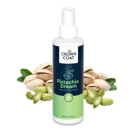 Crown Coat Pistachio Dream Long Lasting Pet Cologne, 8 oz - Professional Grooming Grade, Natural Perfume Deodorant, New Long Last Fragrance Formula for Dogs and Cats
