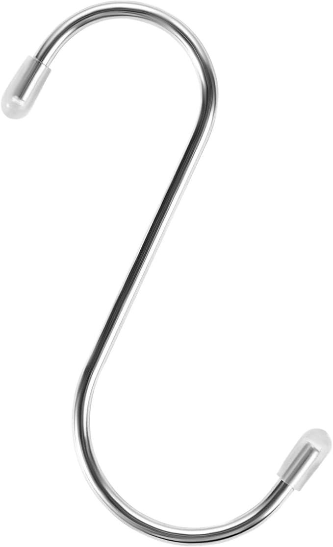 VEVOR S Hooks 40 Pack, 3.4 Inch Metal S Shaped Hangers of 22.05 LBS Load Capacity, Heavy Duty Stainless Steel Hanging Hooks for Hanging Plants, Jeans, Clothes in Garden, Closet, Kitchen, Bathroom
