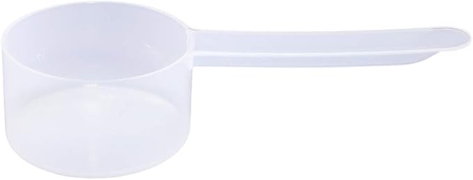 Plastic Measuring Scoop, (39 cc | 2.63 tbsp | 1.32 fl oz. | 39 mL) Long Handle Spoons for Powders, Granules, Coffee, Pet Food, Baking Supplies, Protein and Other Dry Goods, BPA Free (Set of 500)