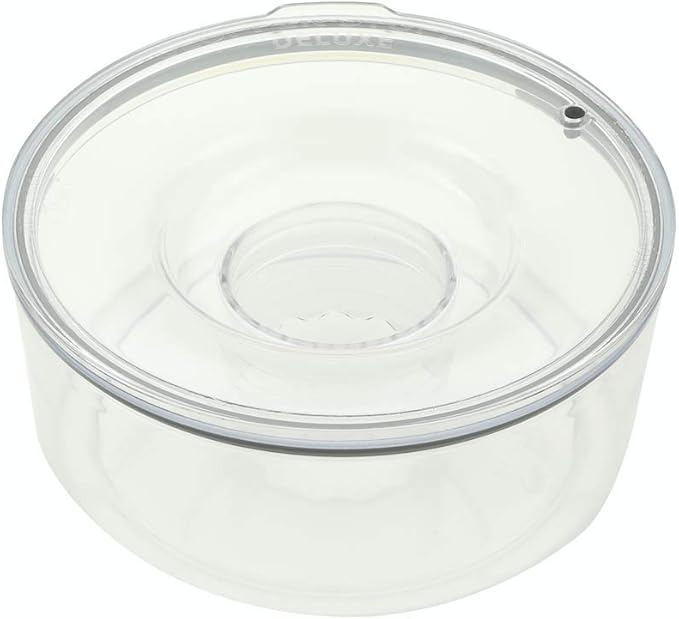 Slopper Stopper Dripless Water Bowl - Tritan Plastic Bowl Unit - for Giant Breed Dogs 86-130 Lbs, 9.84” Dia, 1 Gallon Capacity