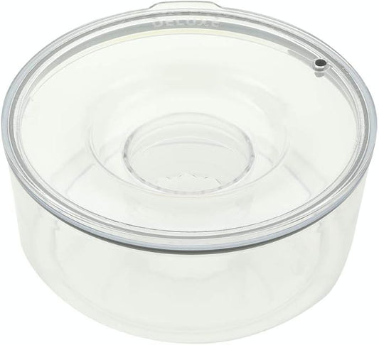 Slopper Stopper Dripless Water Bowl - Tritan Plastic Bowl Unit - for Giant Breed Dogs 86-130 Lbs, 9.84” Dia, 1 Gallon Capacity