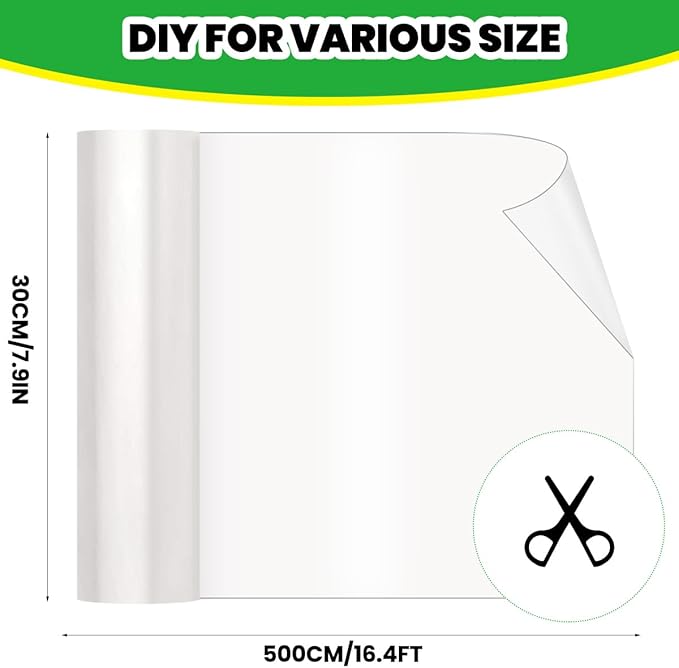 Petslucent Cat Scratch Furniture Protector: Cat Anti Scratch Tape - Door Protector from Dog Scratching - Clear Training Self Adhesive Tape for Carpet, Sofa, Couch, Door (197in x 11.8in)