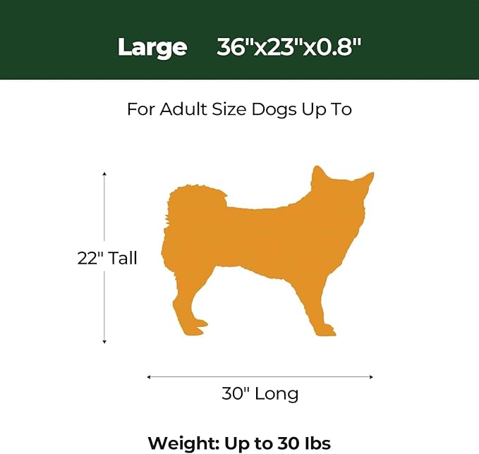 BALANCE Dog Crate Pad, Dog Foam Crate Mat Kennel Pad, Washable Water-Resistant Pet Bed Flat Dogs Cage Mat for Large Dogs