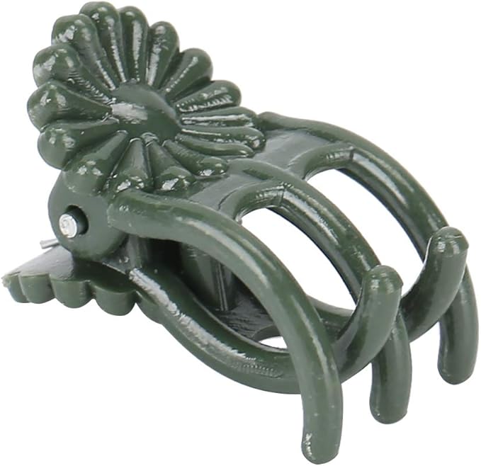 100 Pcs Stem Clip, Chrysanthemum Shape Plant Clips Flower Stems Fixing Support Orchid Clips for Courtyard Greenhouse Planting(There is a Thimble of)