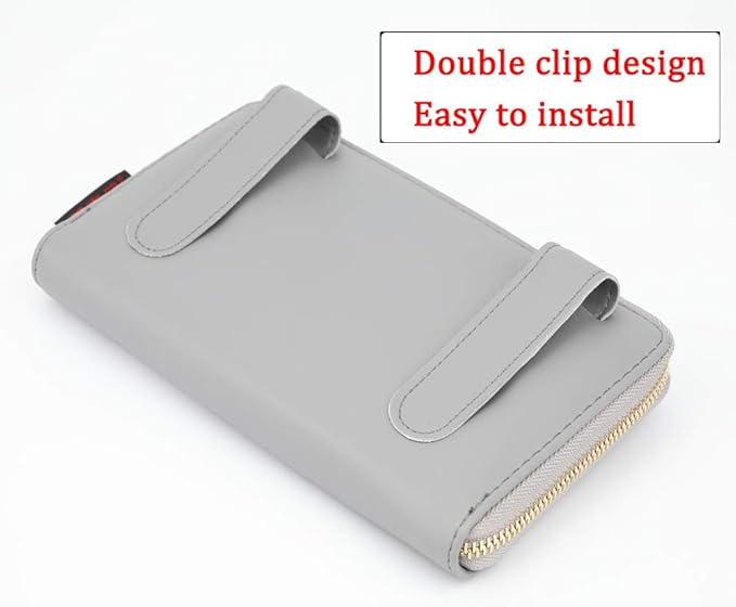 Car Tissue Box, Car Visor Tissue Holder, Car Tissue Holder, Premium Tissue case Holder for car (Gray)